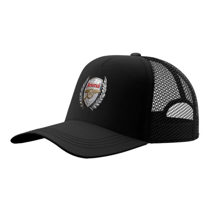 کلاه کپ پاد آفرین مدل فوتبالی آرسنال کد 293 کتان قابل تنظیم محافظ آفتاب