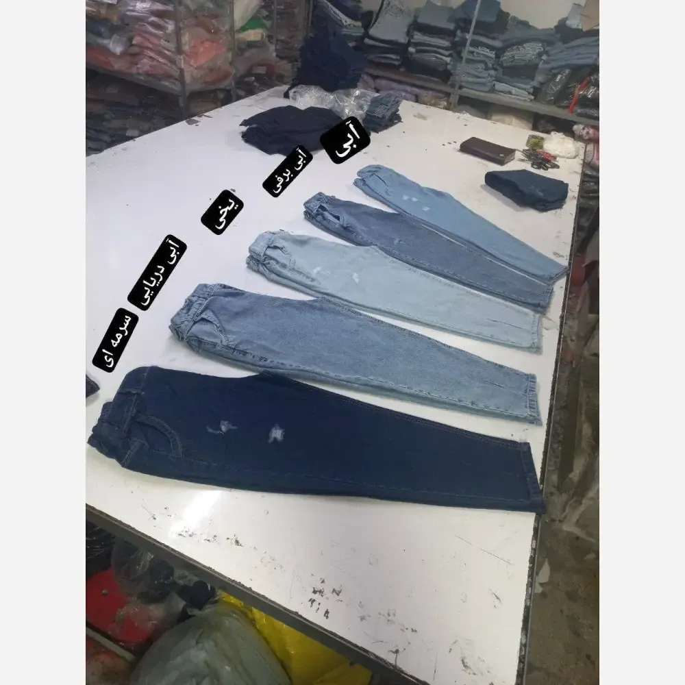 شلوار مام فیت جین زنانه قد 90 سایز 38 تا 48 رنگ بندی متنوع