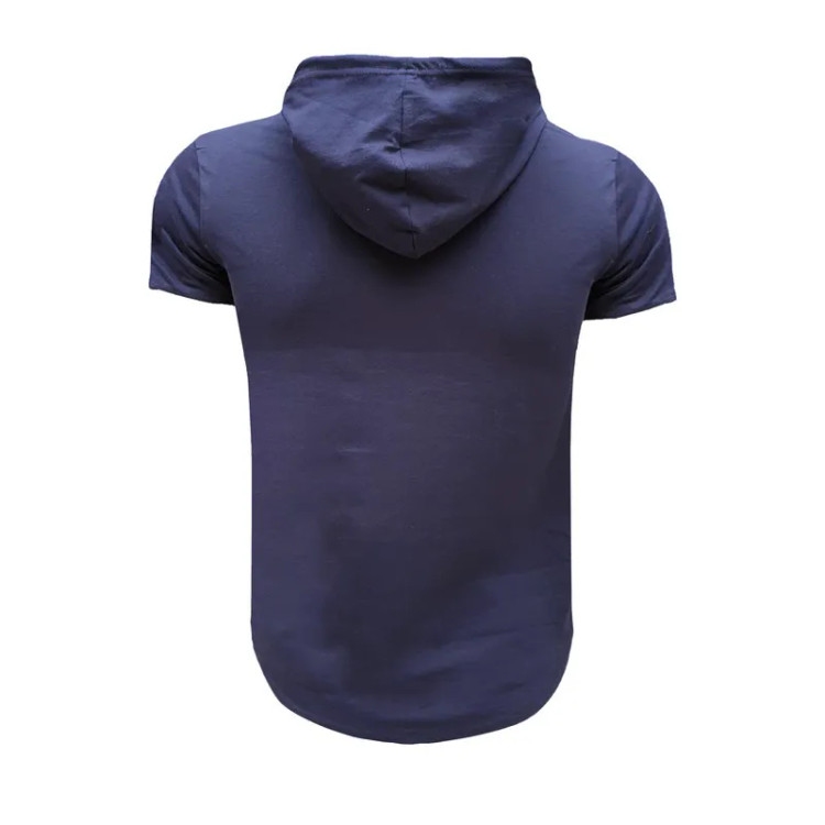 ست تی شرت و شلوار مردانه مدل jus پنبه یکرو نخ آستین کوتاه کلاهدار