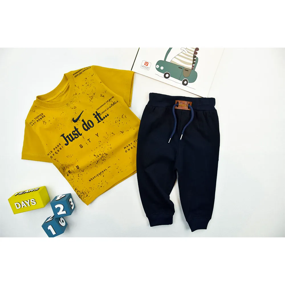 تیشرت و شلوارک پسرانه JUST DO IT جنس پنبه
