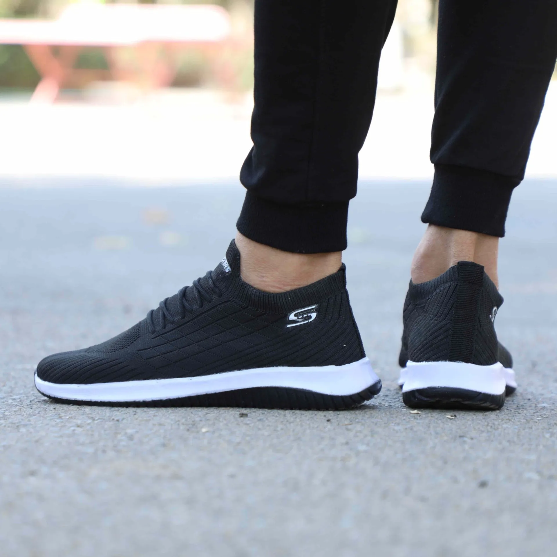 کفش اسکیچرز جورابی زیره ایربولینگ مردانه و زنانه پیاده روی و روزمره