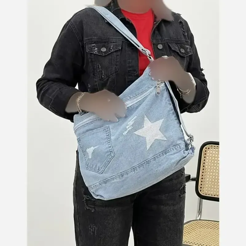 کیف جین 3کاره زنانه لی خارجی درجه یک ابعاد 35 در 35 سانت